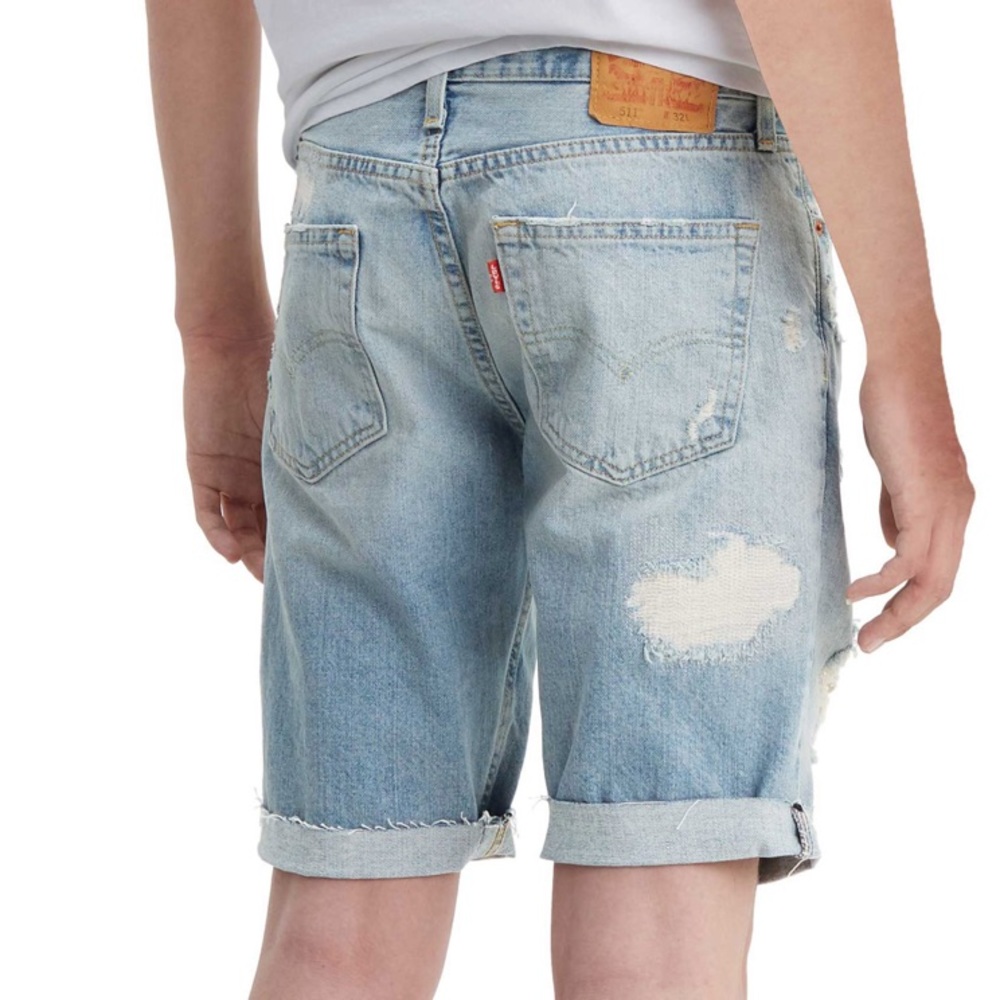 🆕 Levi's 511 Slim Cut Off 10 in. Jean Shorts - Picture 2 of 14